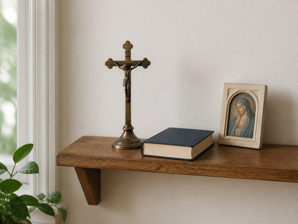 Catholic home prayer corner: a field-note object study